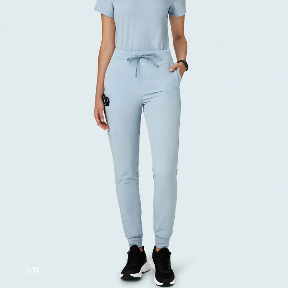 Powder blue mandala scrubs
